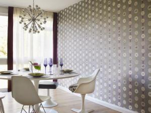 50s Sanderson wallpaper dining room