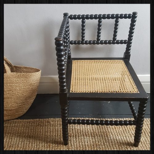 Bobbin corner chair for sale at Charis White Interiors online shop