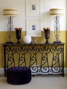 Homes and Gardens wrought iron console table