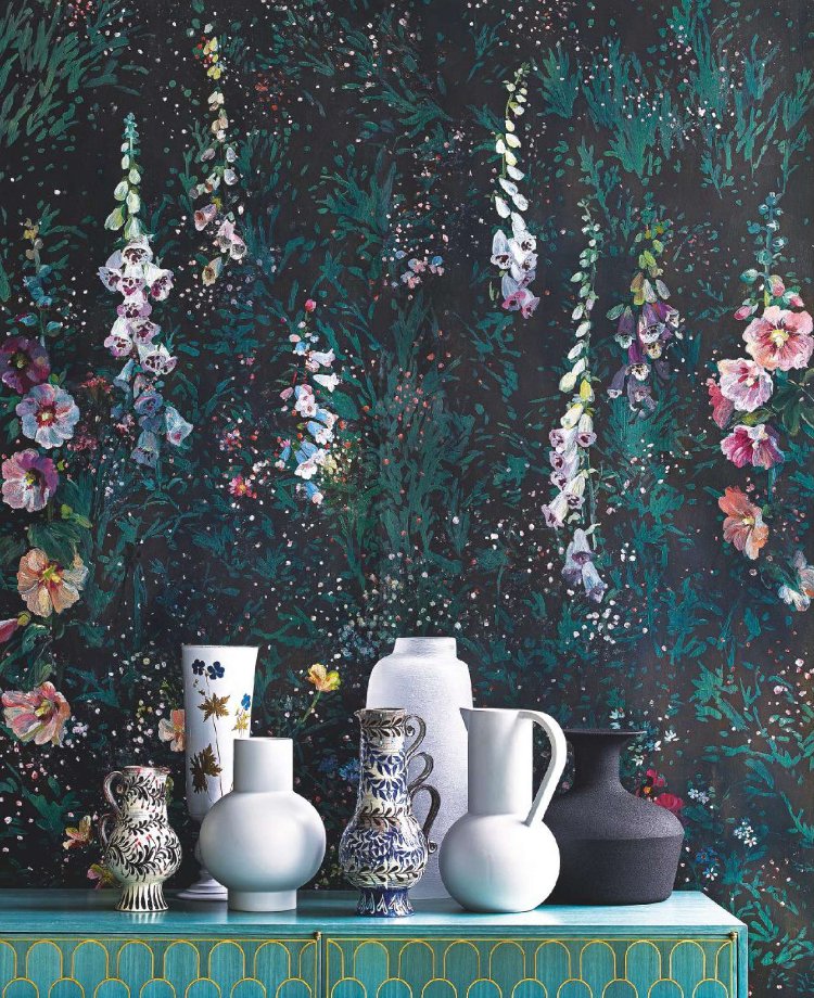 Midnight Garden by Flora Roberts, styled by Mary Norden with photography by Polly Wreford for Homes & Gardens magazine