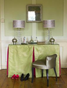 Designers Guild fabric covered dressing table